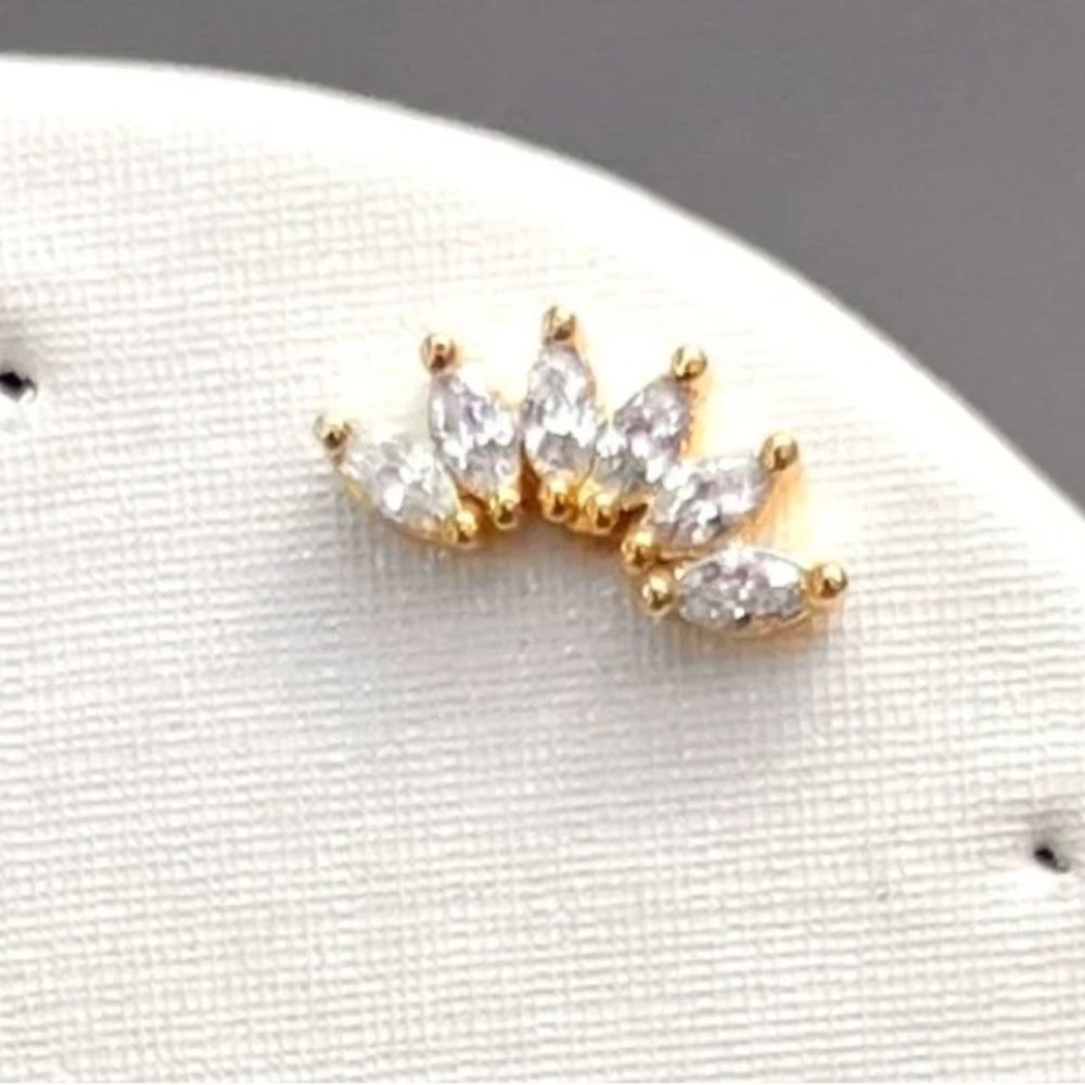 diamond earrings A735 - Picture 2 of 5